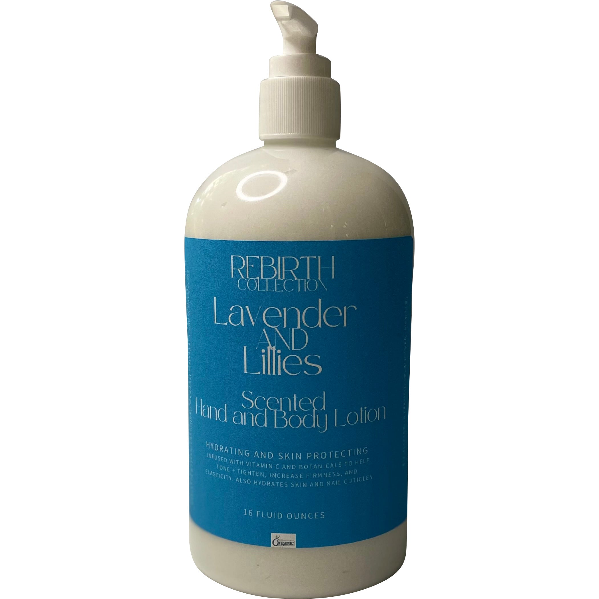 REBIRTH HYDRATING AND SKIN PROTECTING LOTION IN "LAVENDER AND LILLIES"