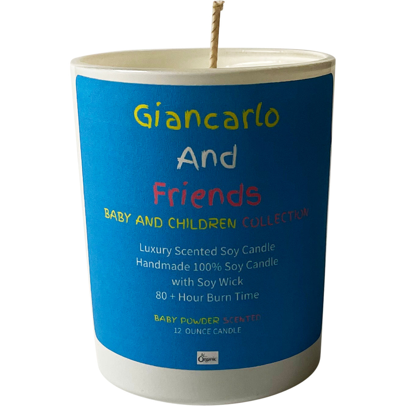 GIANCARLO & FRIENDS — KIDS & BABY “BABY POWDER” CANDLE (8 oz)