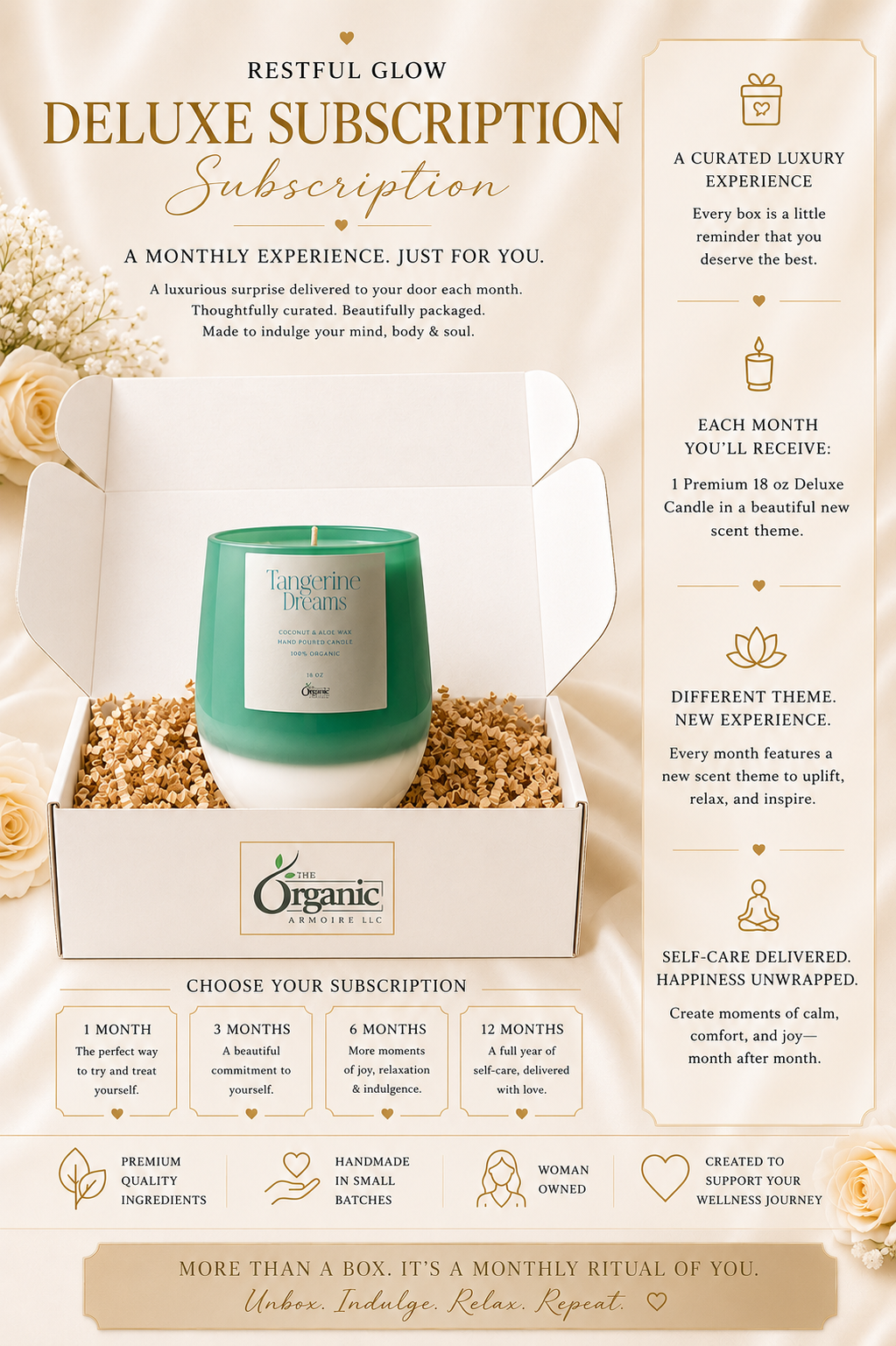 RESTFUL GLOW DELUXE BOX SUBSCRIPTION PRE- PAY