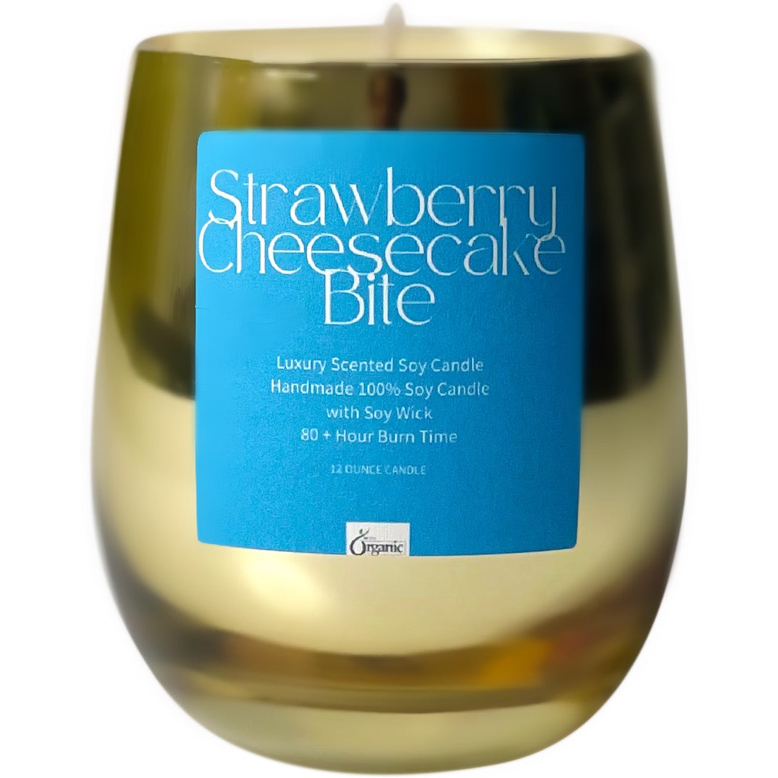 STRAWBERRY CHEESECAKE BITE LUXURY SCENTED SOY CANDLE